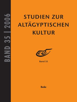 cover image of Studien zur Altägyptischen Kultur Band 35